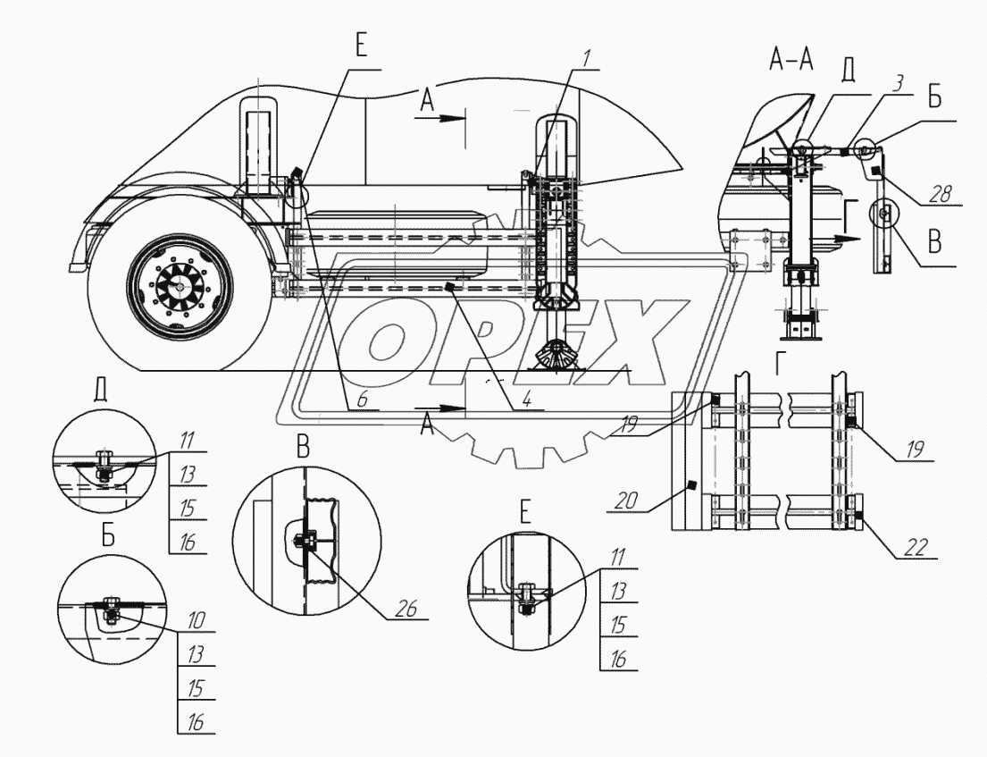 96896-8530010 Установка боковой защиты