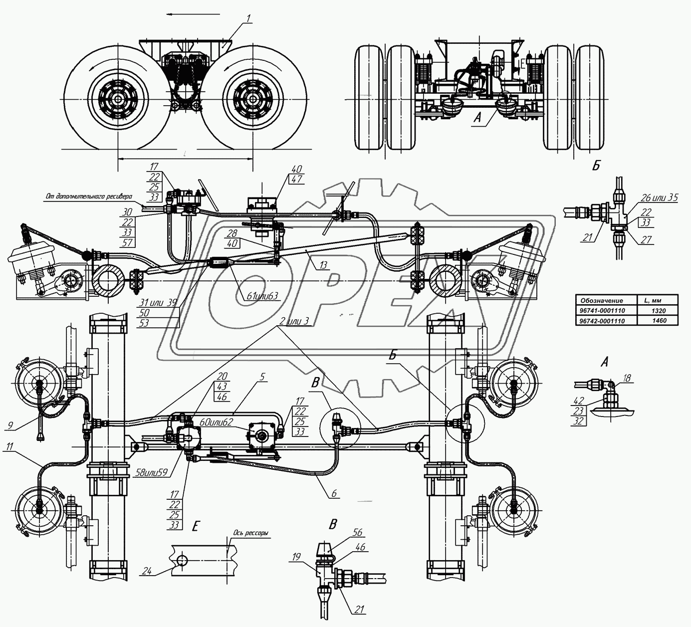 96741-0001110, 96742-0001110 Тележка подкатная