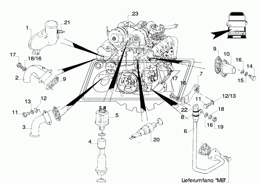 ADD-ONPARTS MB-OM 442 LA EUR02