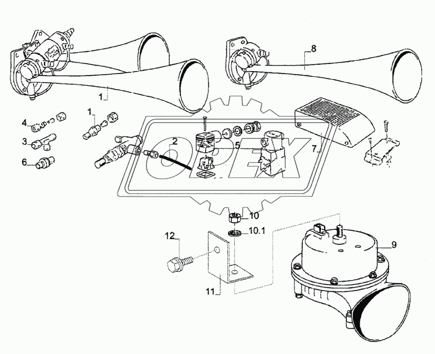 HORN/COMPRESSED AIR HORN