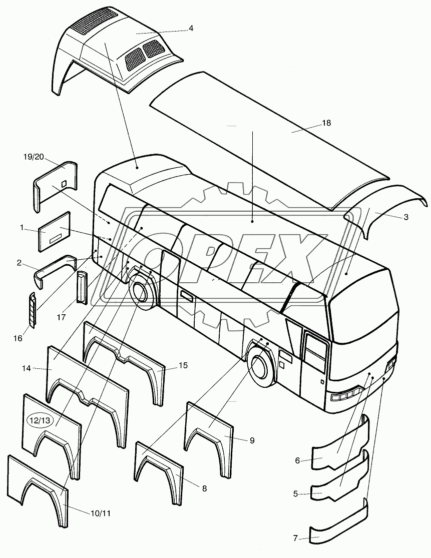 SYNTETIC PARTS OUTSIDE