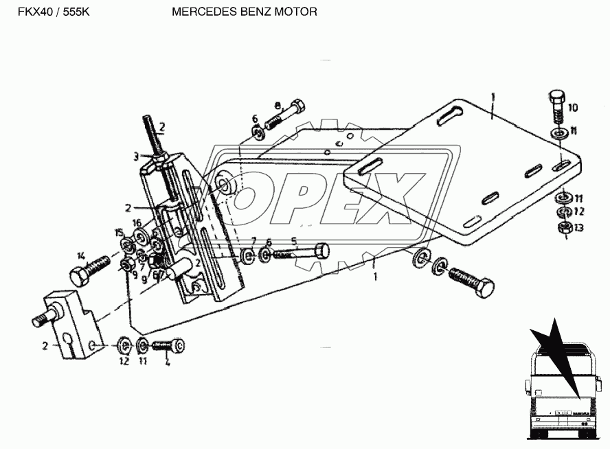 COMPRESSOR SUPPORT Motor-MB