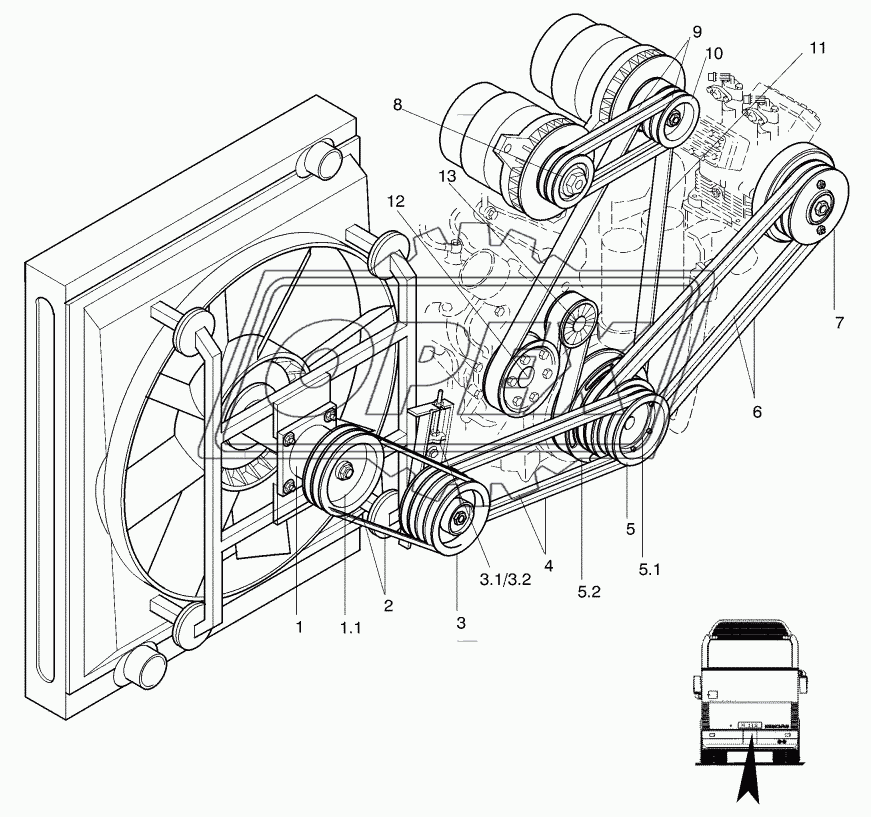 V-BELT DRIVE Motor-MB