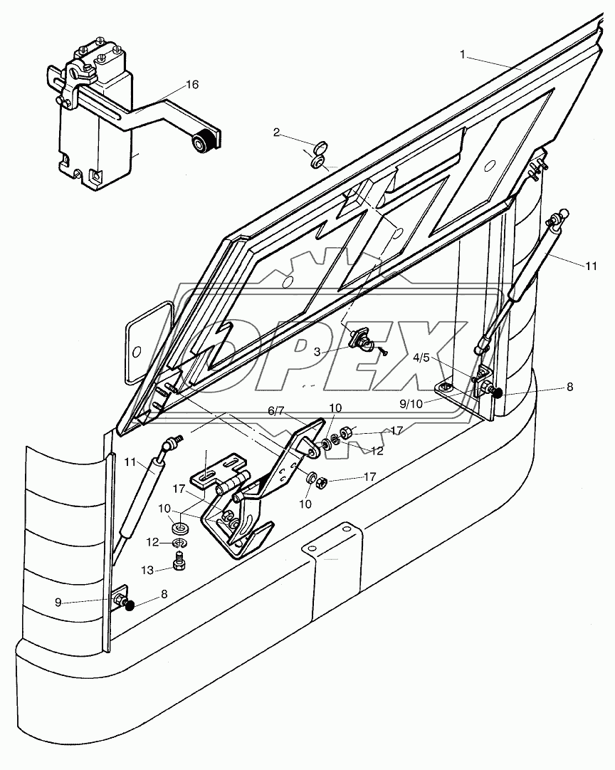 ENGINE ROOM FLAP