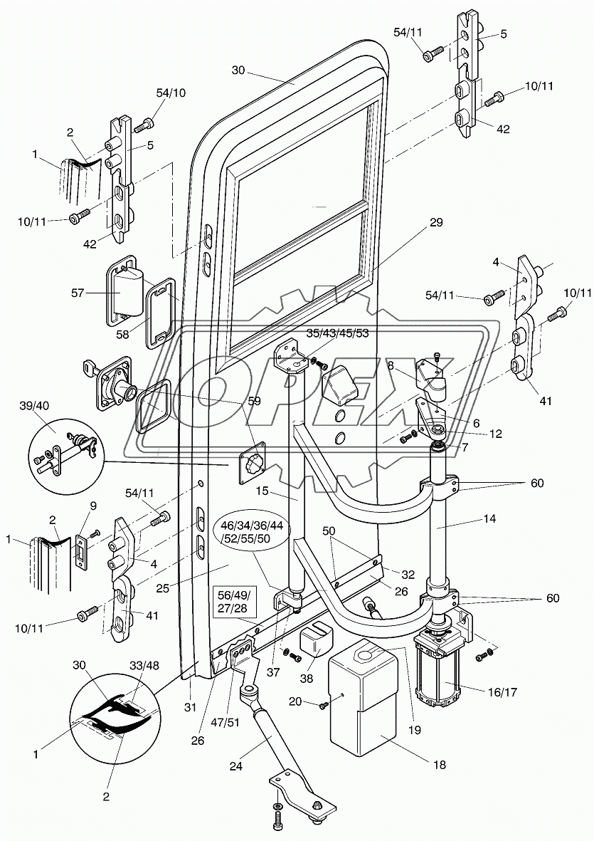 OUTWARD SWINGING DOOR FRONT 1