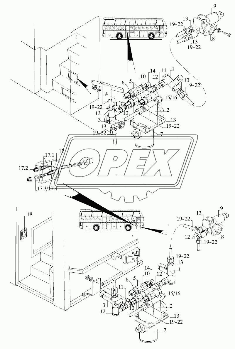 DOOR CONTROL UNIT, FRONT+REAR