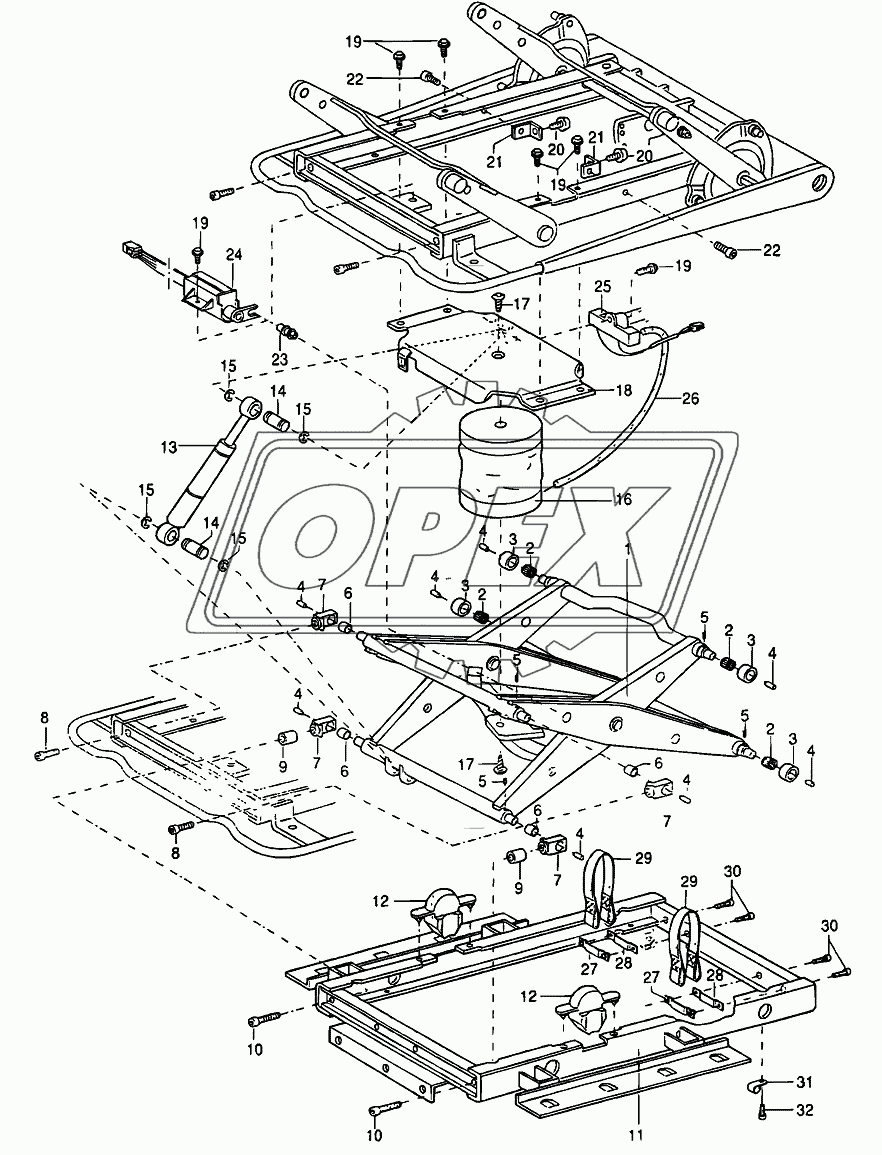 DRIVERS SEAT RECARO SUSPENSIONSYSTEM