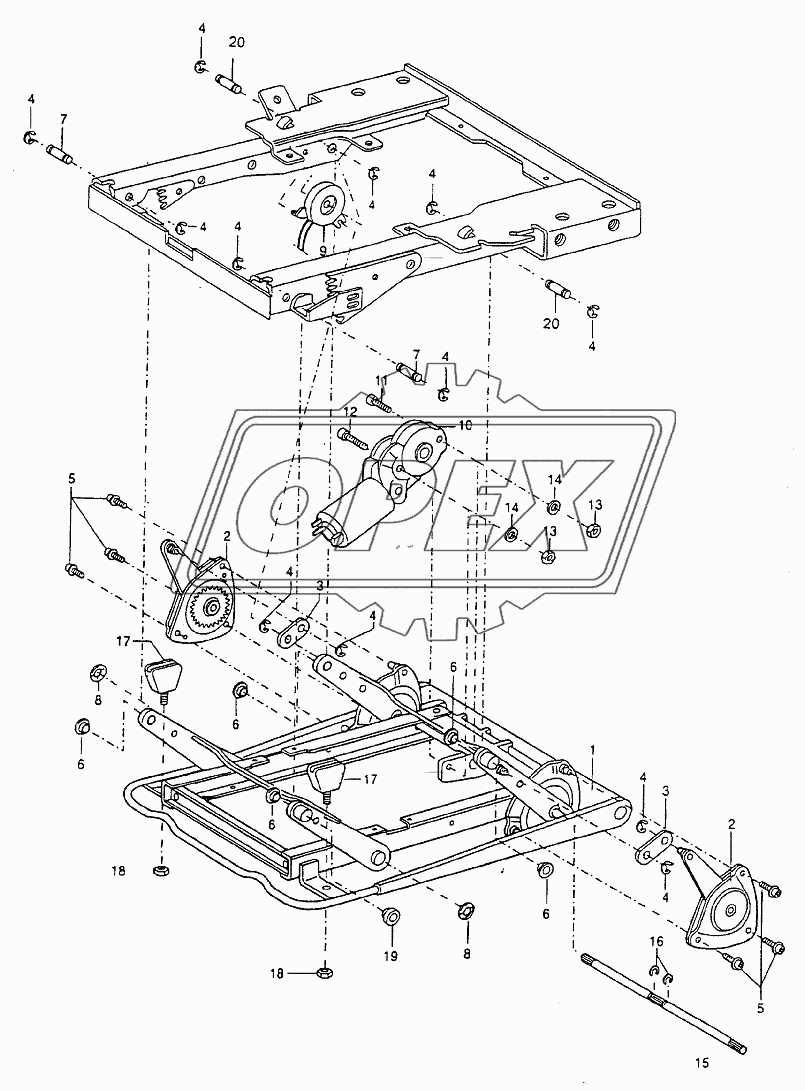 DRIVERS SEAT HEIGH ADJUSTER