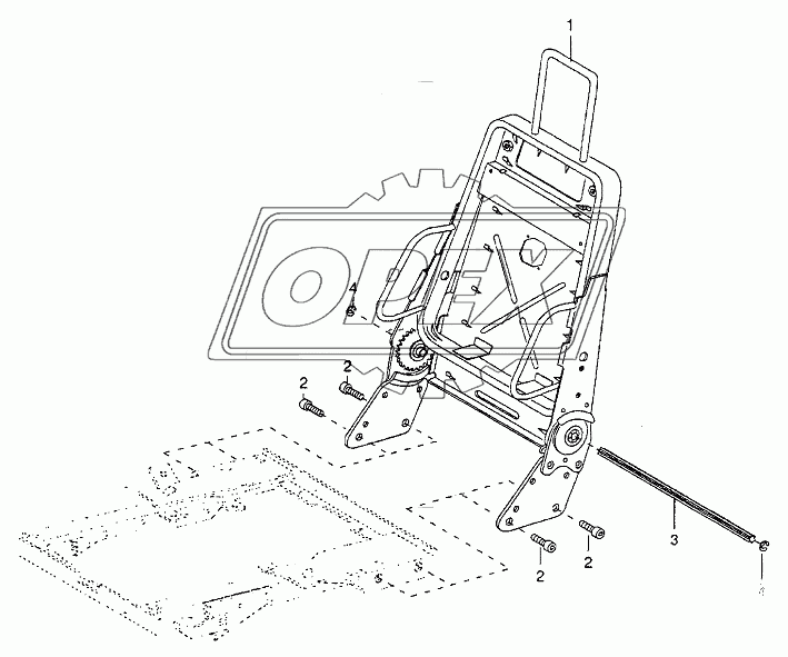 DRIVERS SEAT BACKREST, MANUAL