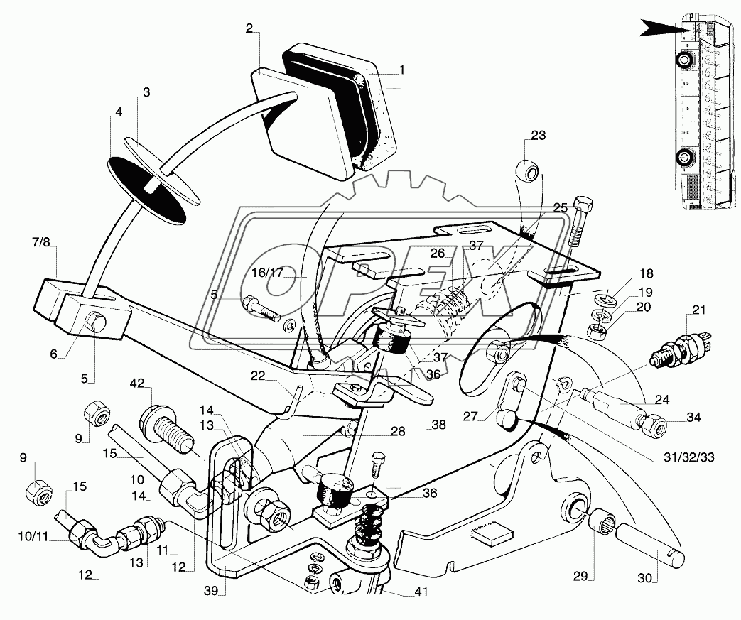 COUPLING WITH PEDAL