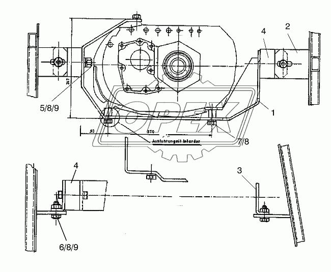 TRANSMISSION SUPPORT