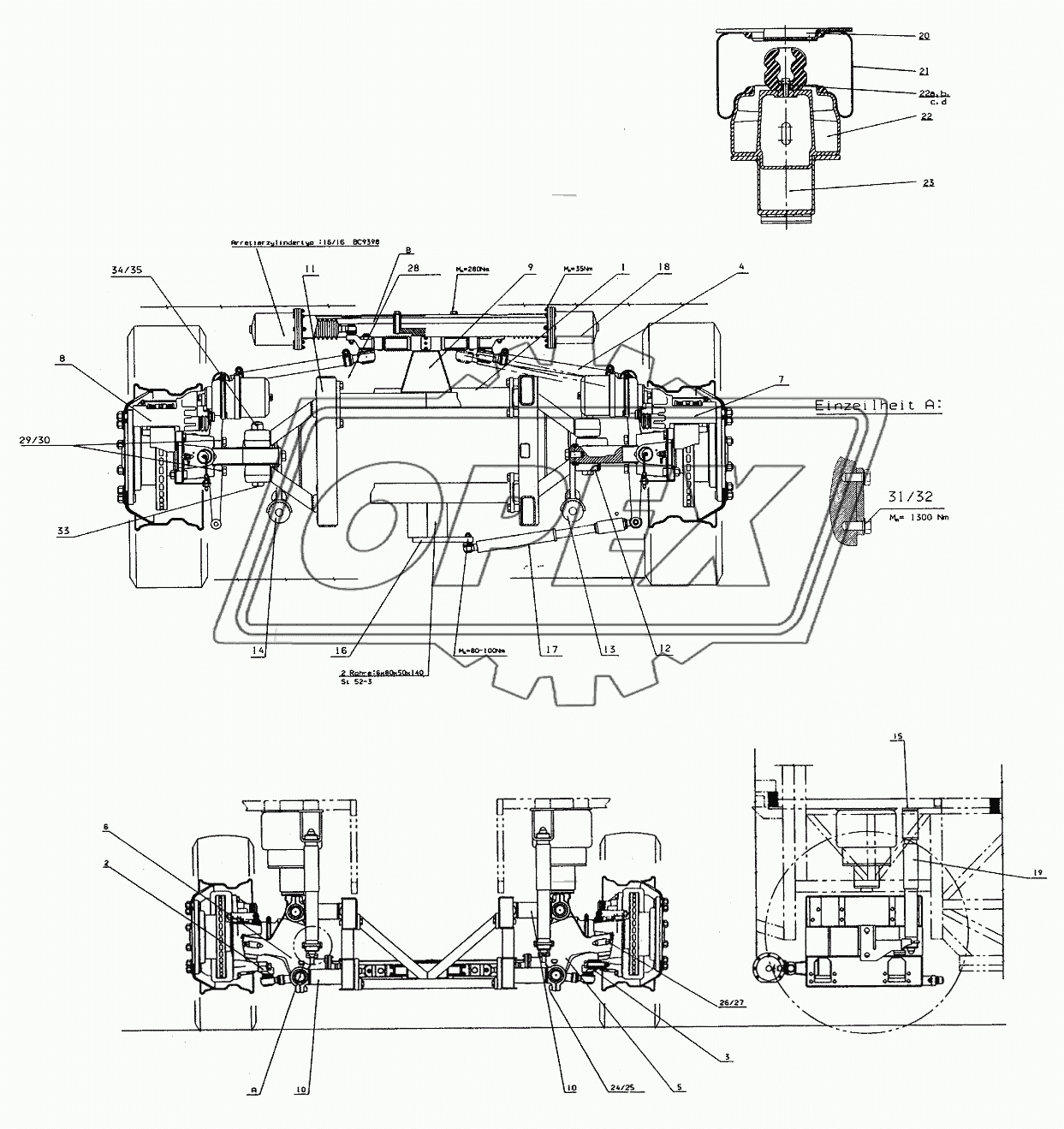TRAILING AXLE 3