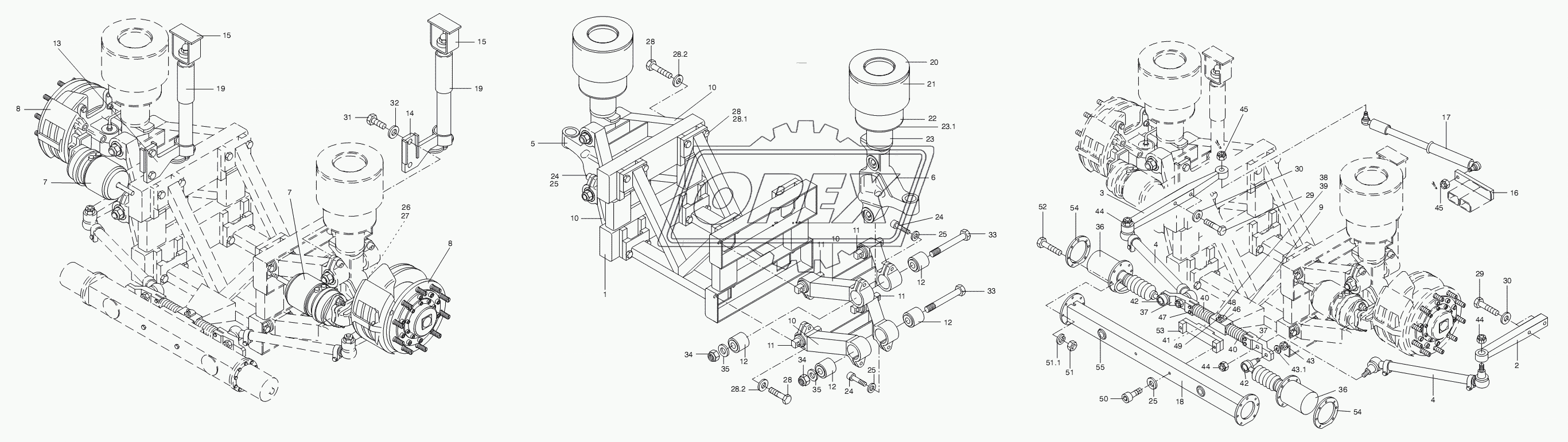 TRAILING AXLE 1