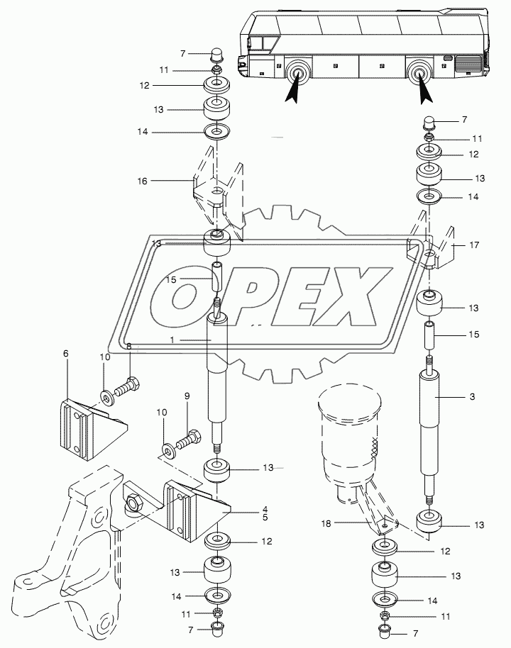 SHOCK ABSORBER AND MOUNT 1