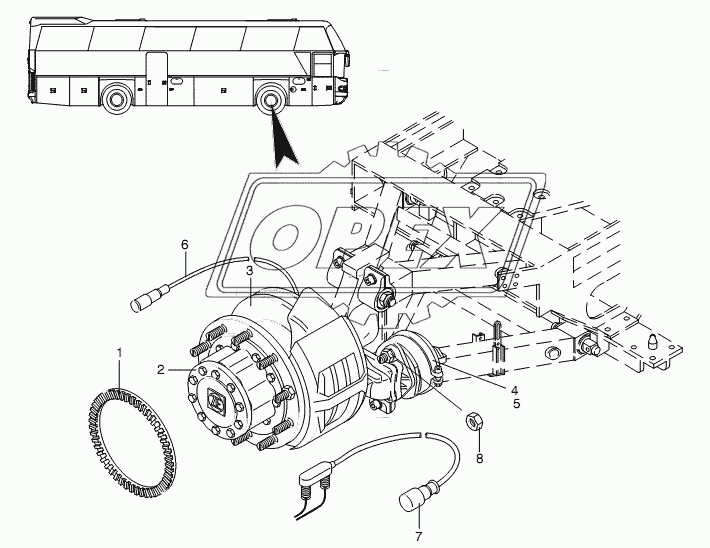 ABS-PARTS FRONT AXLE