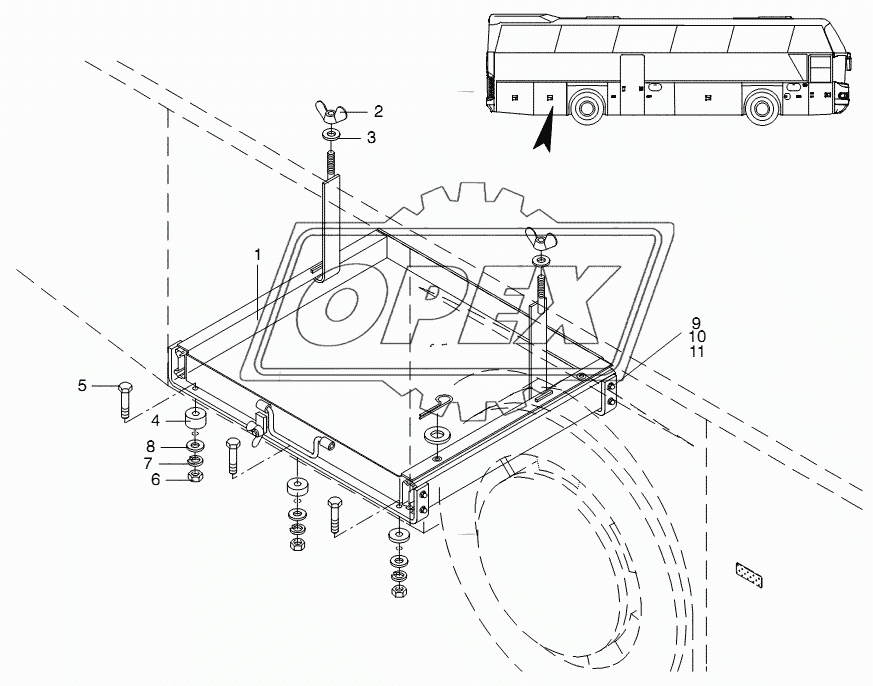BATTERY MOUNTING 1