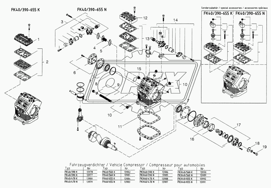 SPARE PARTS COMPRESSOR