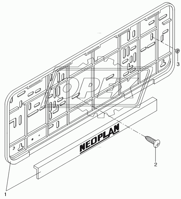 LICENSE-PLATE BRACKET