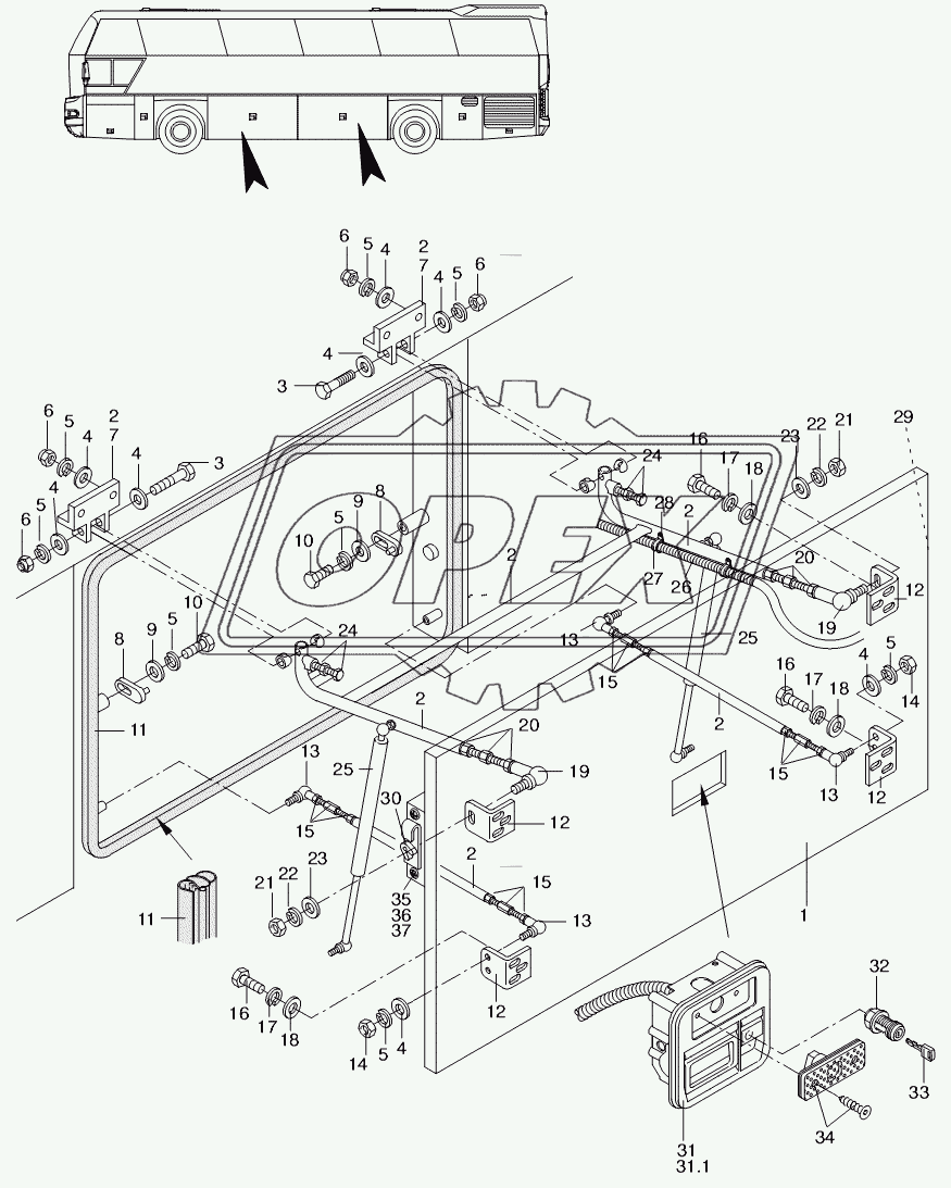 LUGGAGE-COMPARTMENT FLAP 2