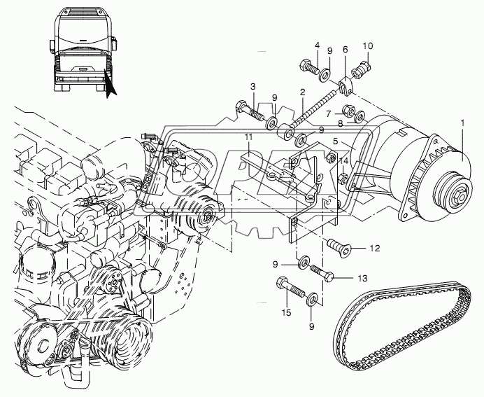 ALTERNATOR BRACKET