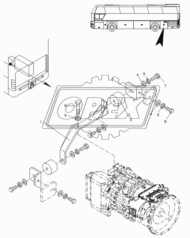 TRANSMISSION SUPPORT 3