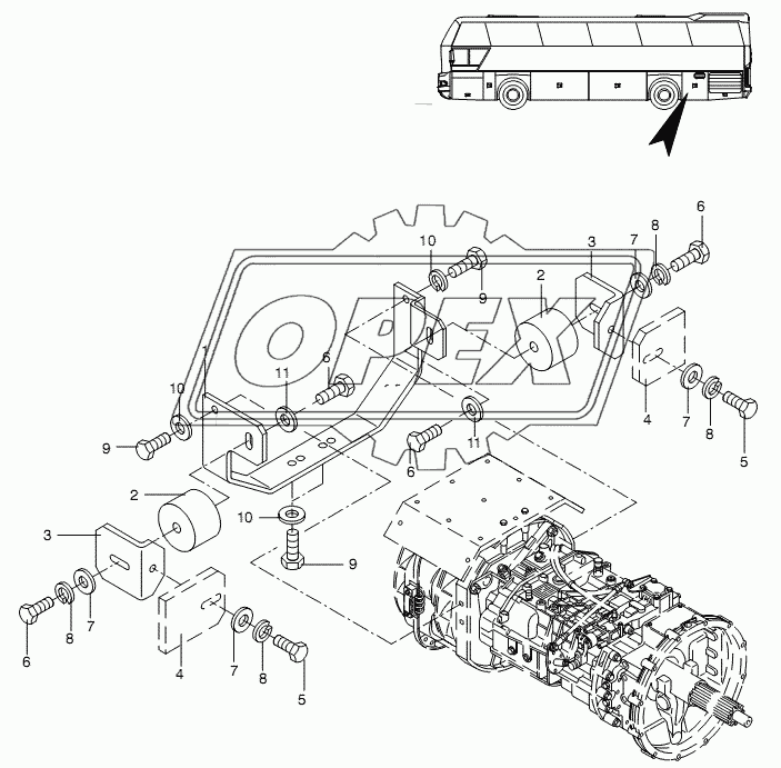 TRANSMISSION SUPPORT 4