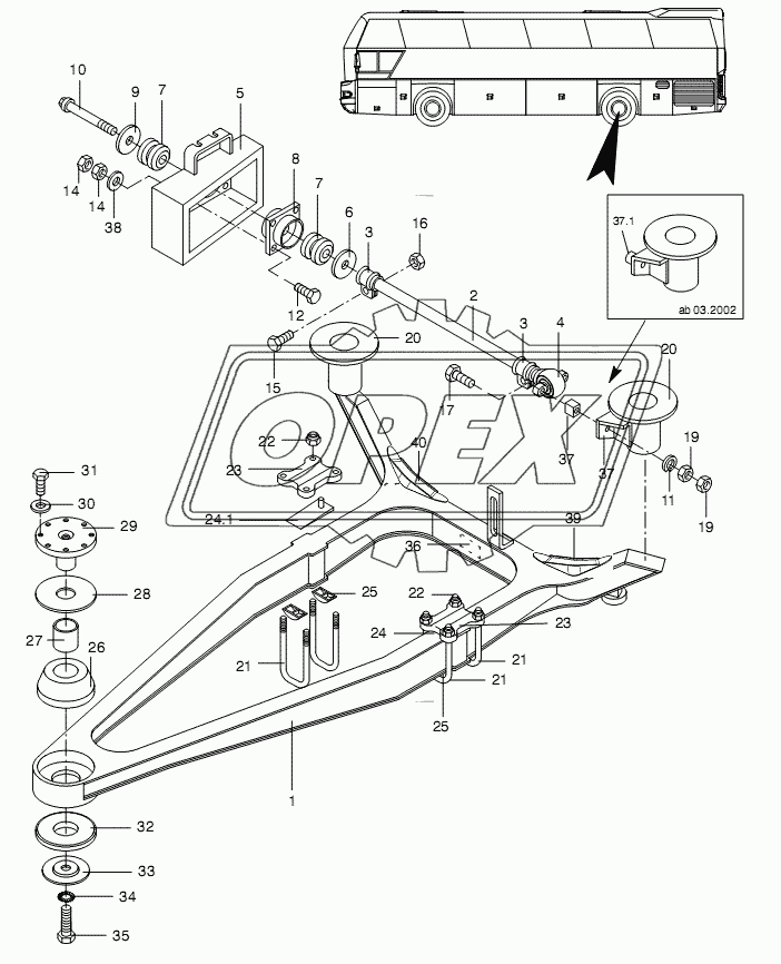 REAR AXLE SUBFRAME 1