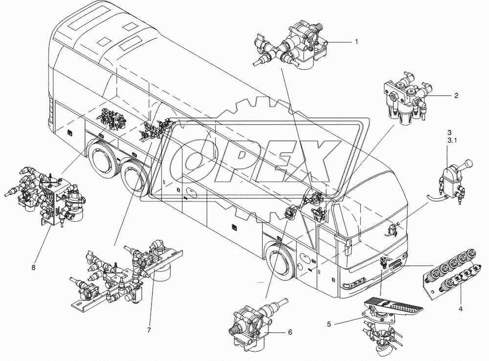 BRAKE VALVE ZF - AXLE 2