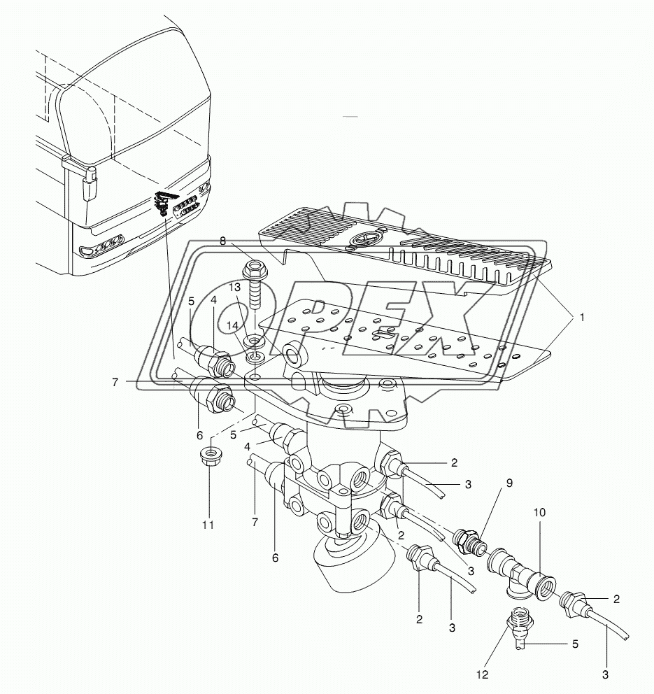 BRAKE VALVE ZF - AXLE 6