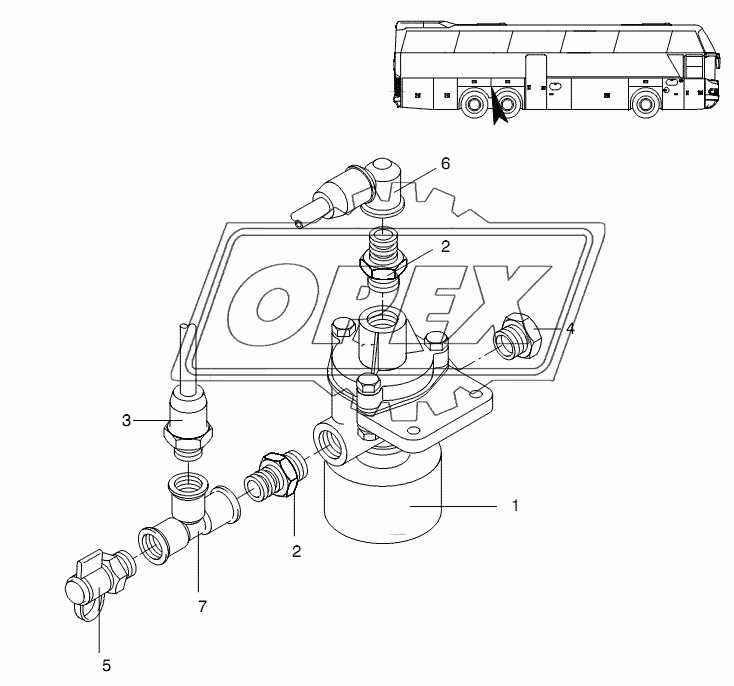 BRAKE VALVE ZF - AXLE 8