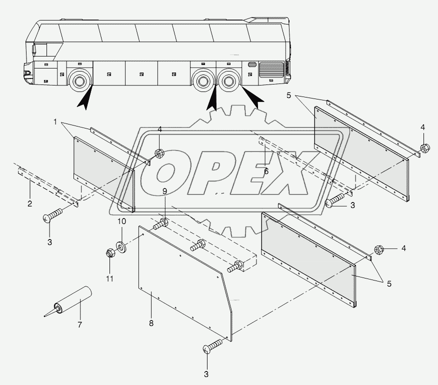 SHEETMETAL DRIVER, MUD FLAP 2