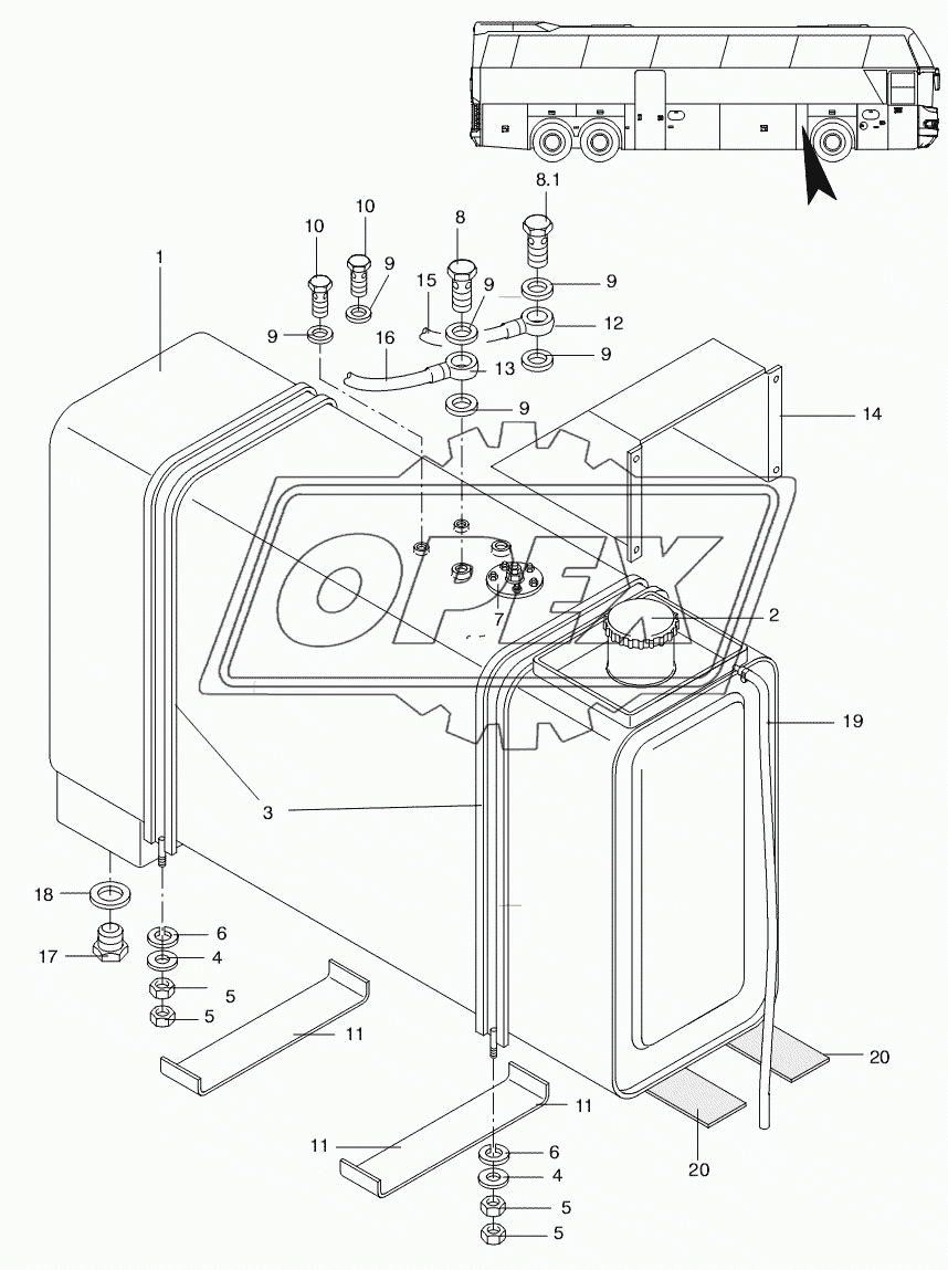 FUEL TANK, FUEL OIL TANK 2