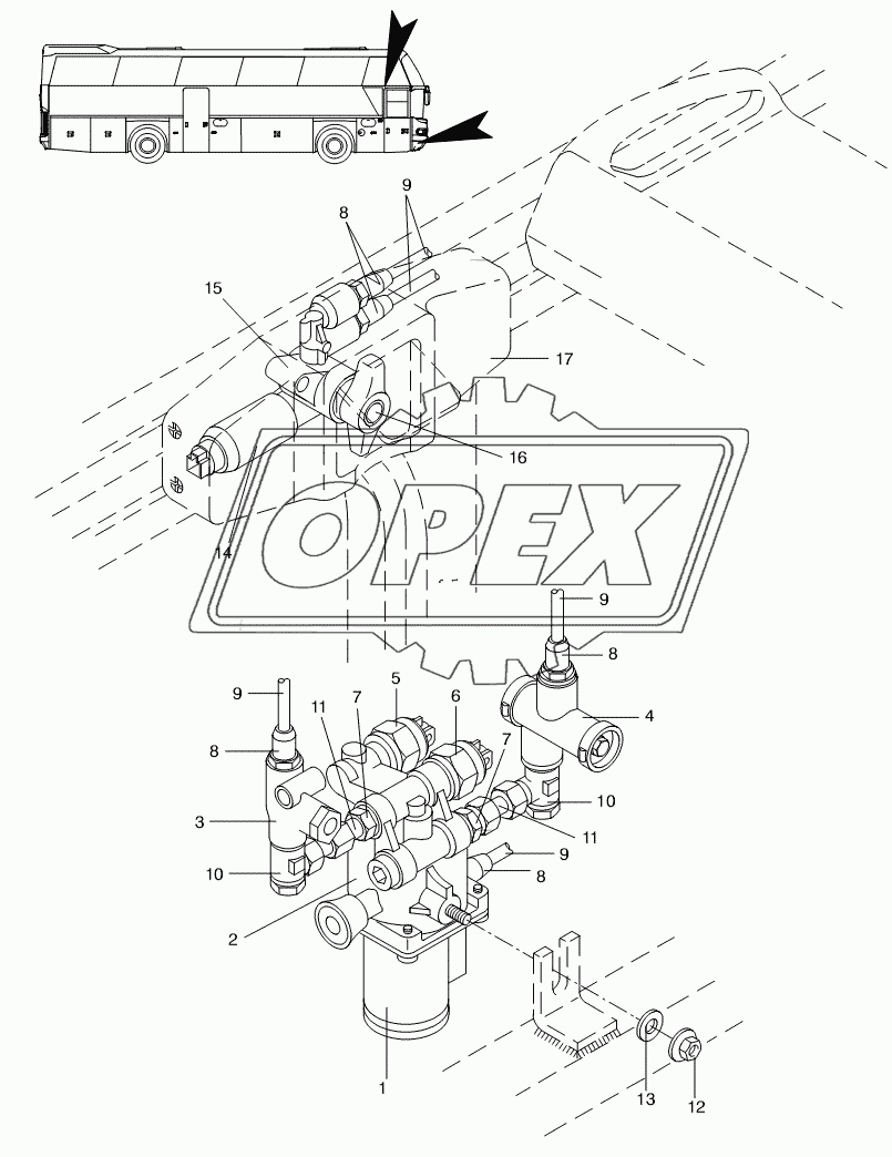 DOOR CONTROL, EMERGENCY EXIT 1