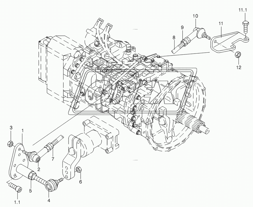 SELECTOR SHAFT AND PARTS 4