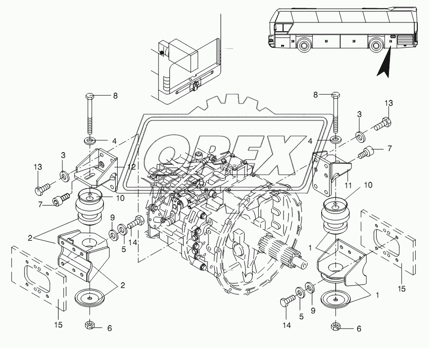 GEARBOX CARRIER/ MOUNTING 1