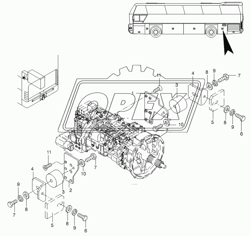 GEARBOX CARRIER/ MOUNTING 3