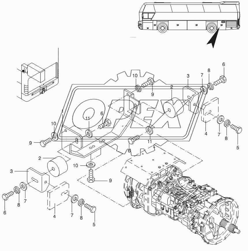 GEARBOX CARRIER/ MOUNTING 6