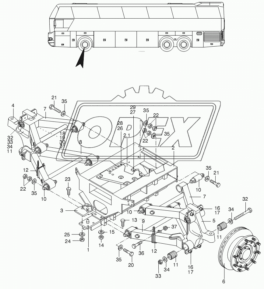 FRONT AXLE PARTS 2