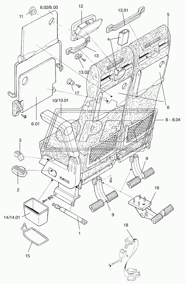 SEATING PARTS