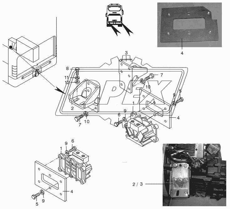 GEARBOX CARRIER/MOUNTING 3