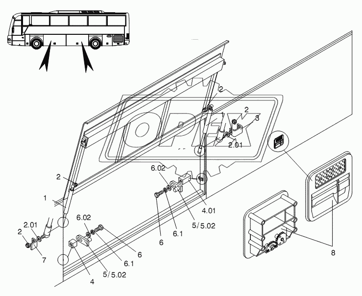 LUGGAGE - COMPARTMENT LID 1