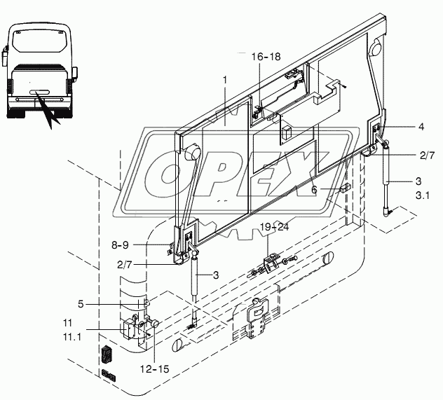 ENGINE ROOM FLAP