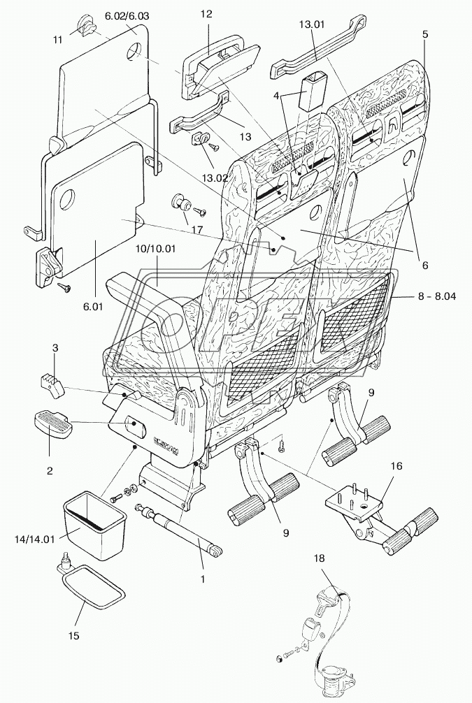 SEATING PARTS