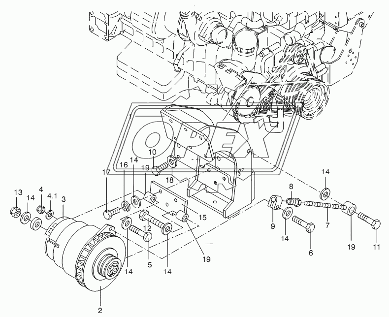 ALTERNATOR BRACKET 2