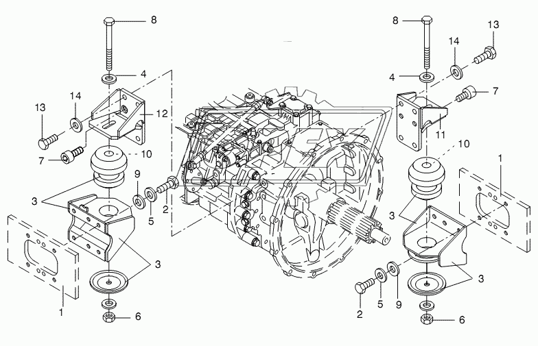 GEARBOX CARRIER/MOUNTING 1