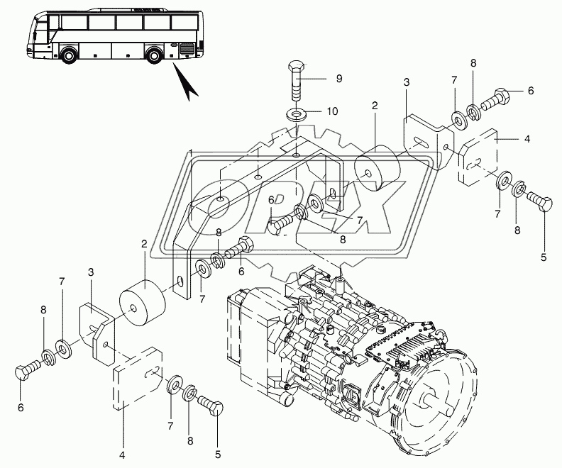 TRANSMISSION SUPPORT 3