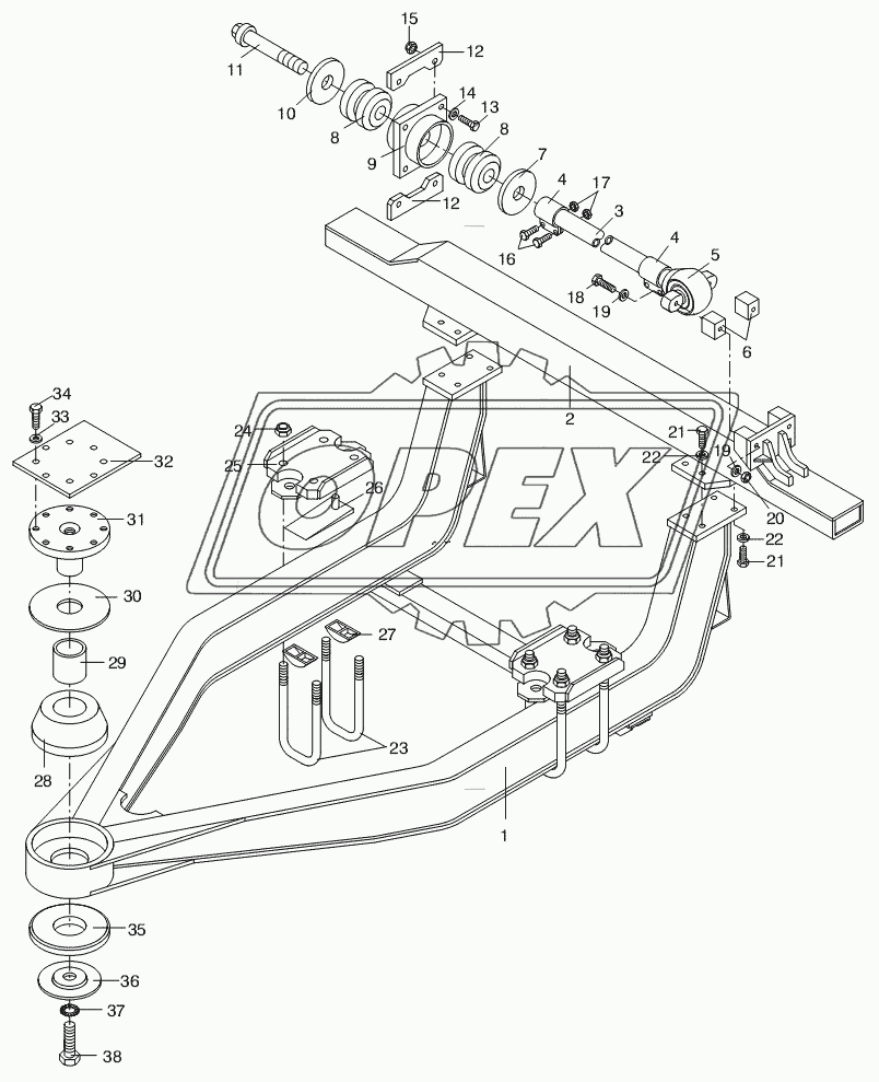 REAR AXLE SUBFRAME 3