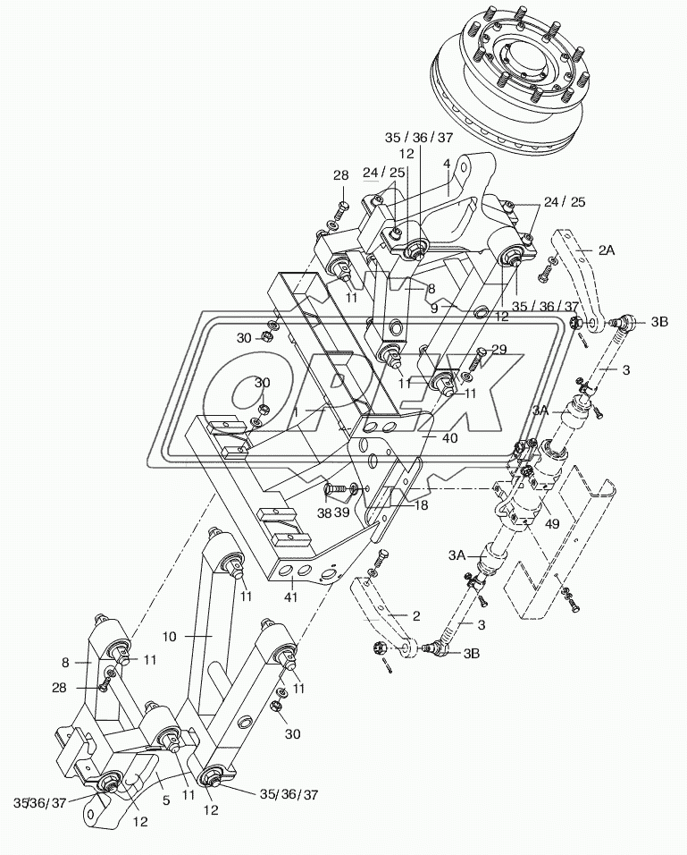 TRAILING AXLE