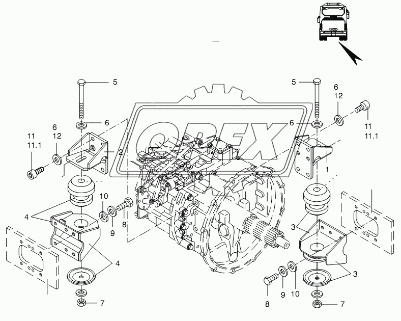 GEARBOX CARRIER/MOUNTING