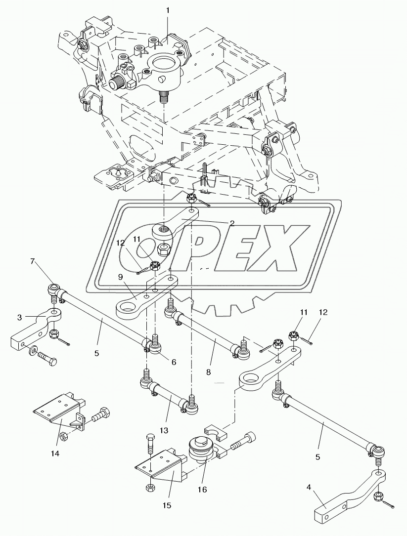 STEERING MECHANICS FRONT AXLE 2